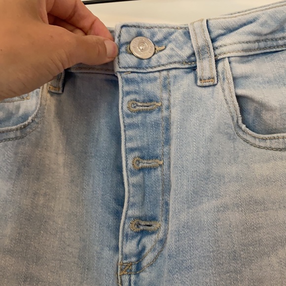 Zara Jeans Zara Light Wash High Waisted Button Fly Jeans Poshmark